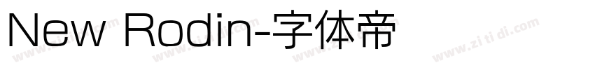 New Rodin字体转换